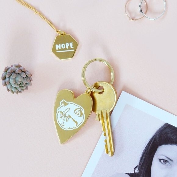 Hello Harriet Cat keychain and 'Ugh' tag - Picture 2 of 8